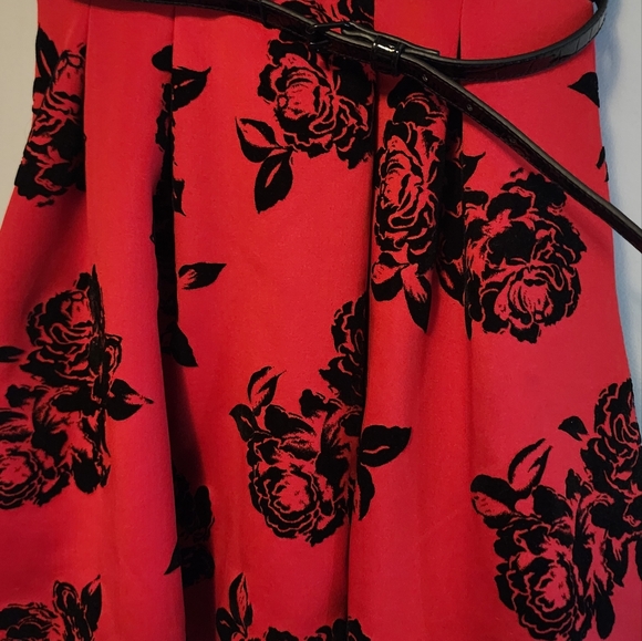 Crystal Doll red black junior dress 7 - Picture 2 of 8